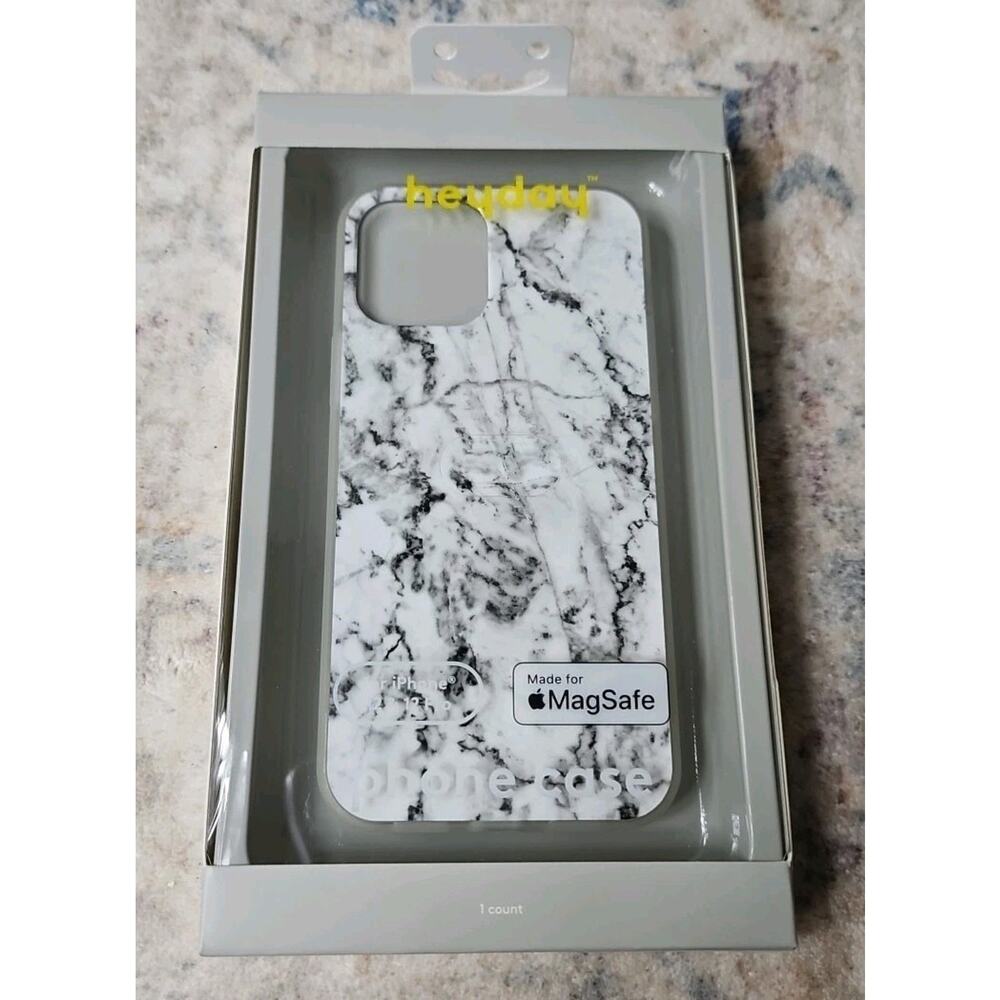 Heyday Phone Case for Apple iPhone 12 & 12 Pro MagSafe Natural Marble